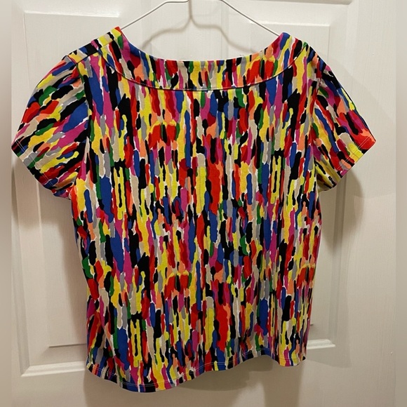 Rafaella Graphic Tee in Yellow and Red Relaxed Fit - Picture 2 of 6